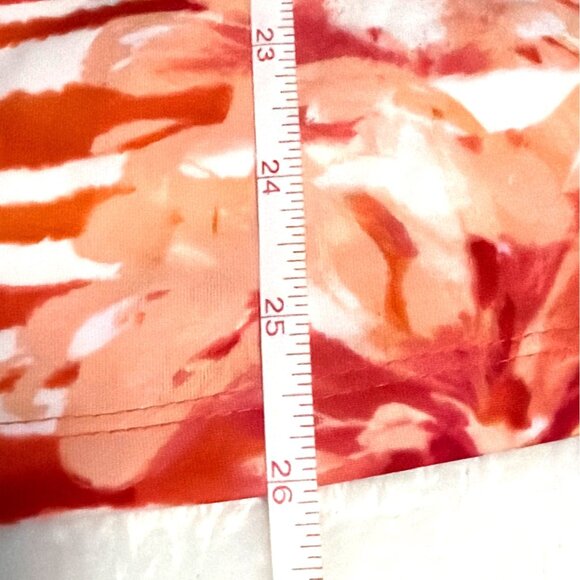 New Directions Womens Floral Sleeveless Blouse XL Orange & Pink - Picture 6 of 6